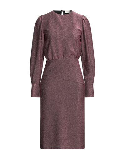 Rebel Queen By Liu •jo Midi Dresses In Mauve