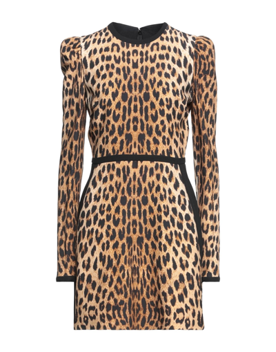 Elie Saab Short Dresses In Brown