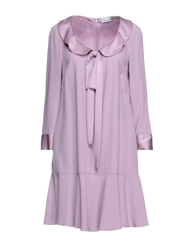 Red Valentino Short Dresses In Light Purple