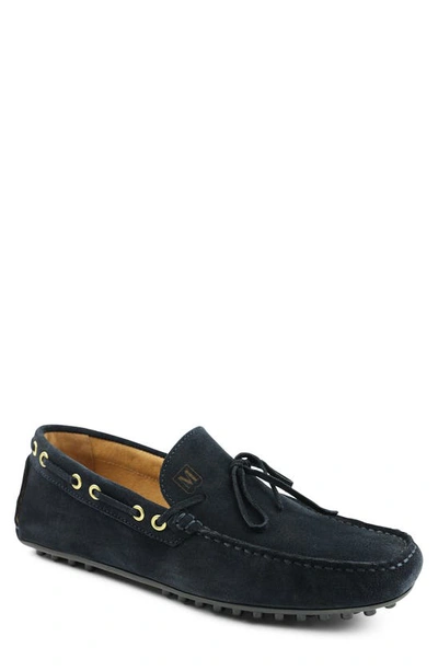 Bruno Magli Tino Suede Penny Loafer In Navy Suede