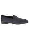 Tod's Classic 38k Loafers In Blue