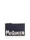 ALEXANDER MCQUEEN LOGO PRINTED ZIPPED WALLET