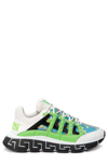 Versace Trigreca Sneakers In White Synthetic Fibers In 6v250