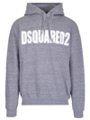 DSQUARED2 LOGO PRINTED DRAWSTRING HOODIE