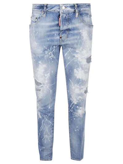 Dsquared2 Distressed Skinny Jeans In 470
