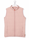 SAVE THE DUCK SAVE THE DUCK KIDS GIRLS ANDY ECOLOGICAL PINK QUILTED NYLON VEST