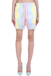 Casablanca Colour-block Drawstring Silk Shorts In Multicolor