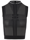 ARIES BLACK NYLON BLEND TOP
