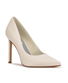Nine West Women's Bridal Arlene Pointy Toe Pumps Women's Shoes In Ivory Satin