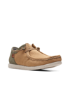 Clarks Shacrelite Leather Moccasin In Dark Sand