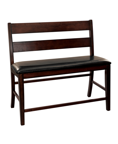 Furniture Leona Counter Height Bench In Cherry