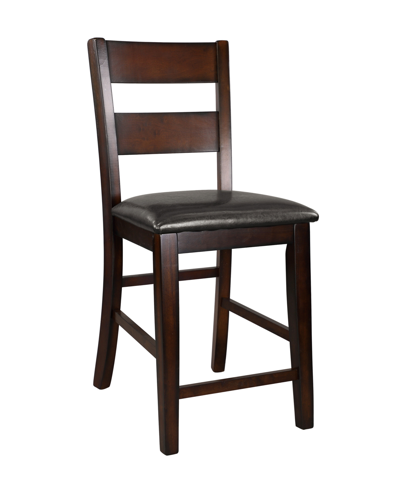 Furniture Leona Counter Height Chair In Cherry