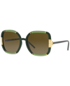 Tory Burch Women's Sunglasses, Ty9071u 57 In Transparent Olive/olive