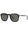 Persol Unisex Polarized Sunglasses, Po3292s 50 In Black