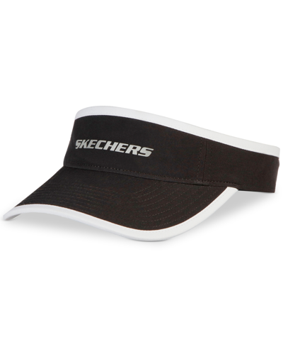 Skechers Logo Reflective Visor In Black
