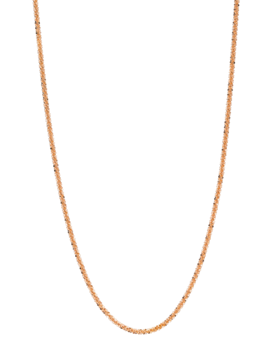 MACY'S SPARKLE CHAIN NECKLACE 20" (1-1/2MM) IN 14K ROSE GOLD