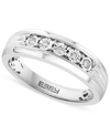 EFFY COLLECTION EFFY MEN'S DIAMOND RING (1/6 CT. T.W.) IN STERLING SILVER (ALSO AVAILABLE 14K GOLD-PLATED STERLING S