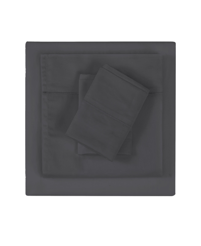 Christian Siriano New York Twin Xl 3 Piece Sheet Set Bedding In Dark Gray