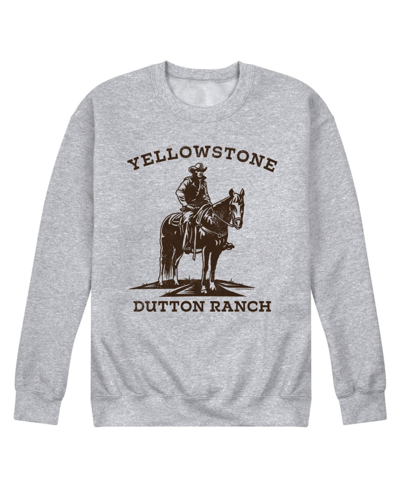 Airwaves Men's Yellowstone Cowboy Fleece Sweatshirt In Gray