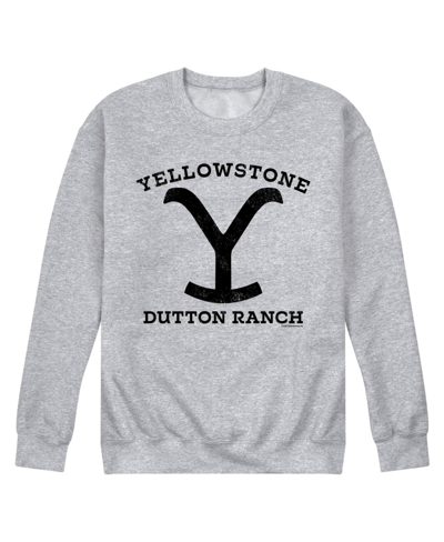 Airwaves Men's Yellowstone Dutton Ranch Fleece Sweatshirt In Gray