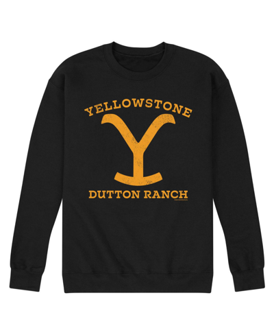 Airwaves Men's Yellowstone Dutton Ranch Fleece Sweatshirt In Black