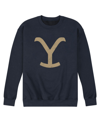 Airwaves Men's Yellowstone Y Logo Fleece Sweatshirt In Navy