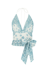 Alexandre Vauthier Floral-print Cotton Top