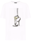 Giuseppe Zanotti Sydelle Print T-shirt In White