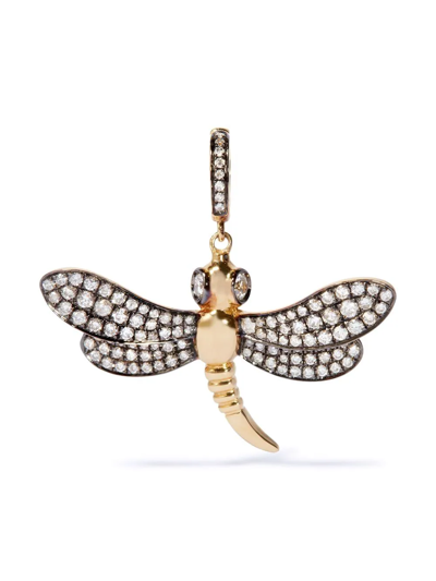 Annoushka 18kt Yellow Gold Mythology Dragonfly Diamond Charm