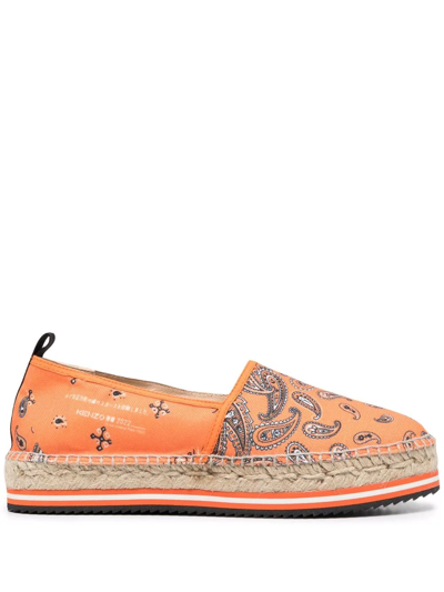 Kenzo Espadrilles In Printed Canvas In Poppy