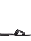Karl Lagerfeld Cut Out-detail Open Toe Sandals In Schwarz