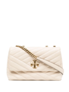 Tory Burch Kira Chevron-leather Shoulder Bag In New Cream