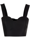 Sachin & Babi Darcy Sleeveless Crop Top In Schwarz