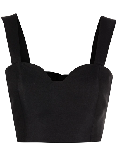 Sachin & Babi Darcy Sleeveless Crop Top In Black