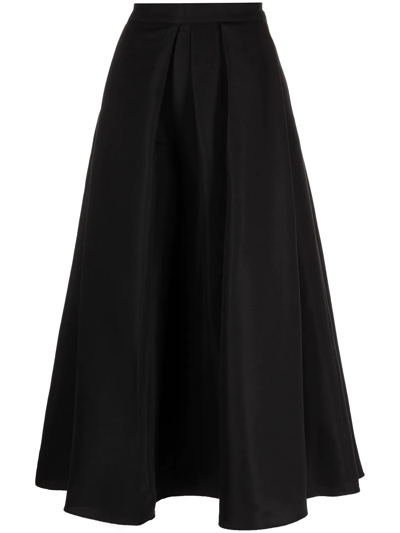 Sachin & Babi Leighton Pleated A-line Skirt In Black