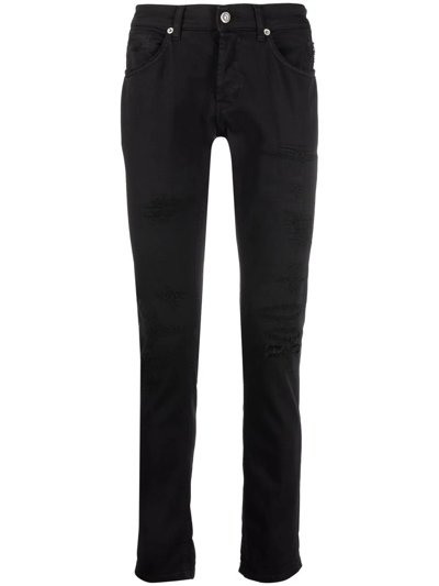 Dondup George Skinny-cut Denim Jeans In Black