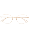 Ahlem Oversized-frame Glasses In Gold
