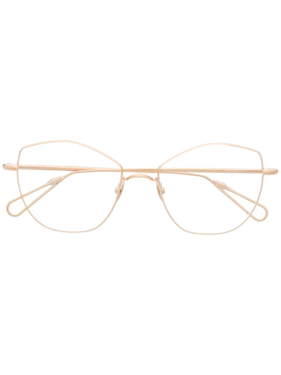Ahlem Oversized-frame Glasses In Gold