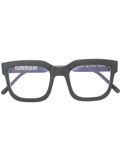 Kuboraum K4 Square-frame Glasses In Schwarz