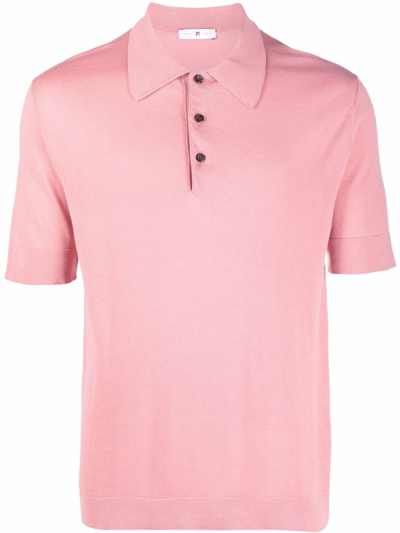 Pt Torino Short-sleeve Polo Shirt In Pink