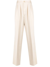 Giuliva Heritage Silk Tailored Trousers In Nude