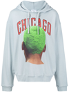 Ih Nom Uh Nit Chicago Printed Hoodie In Blau