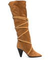 ISABEL MARANT LACE-UP SUEDE BOOTS