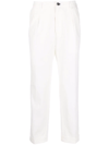 INCOTEX MID-RISE STRAIGHT-LEG TROUSERS