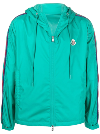 Moncler Hattab Relaxed-fit Shell Jacket In Green