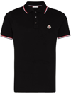Moncler Maglia Basic Flag Regular Fit Polo Shirt In 999