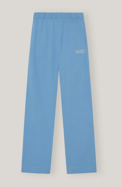 パンツ Ganni Loose fit software isoli pants egret T3171135 T3171135 Ganni Software Isoli Loose Fit Pants Azure Blue Size M