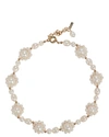 Eliou Kaia Floral Freshwater Pearl Necklace In Ivory