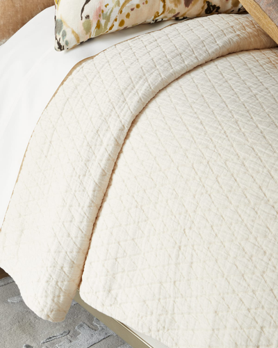 Tl At Home Boyce Ivory King Coverlet