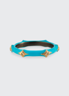 ARMENTA NEW WORLD TURQUOISE ENAMEL DIAMOND CRIVELLI STACK RING